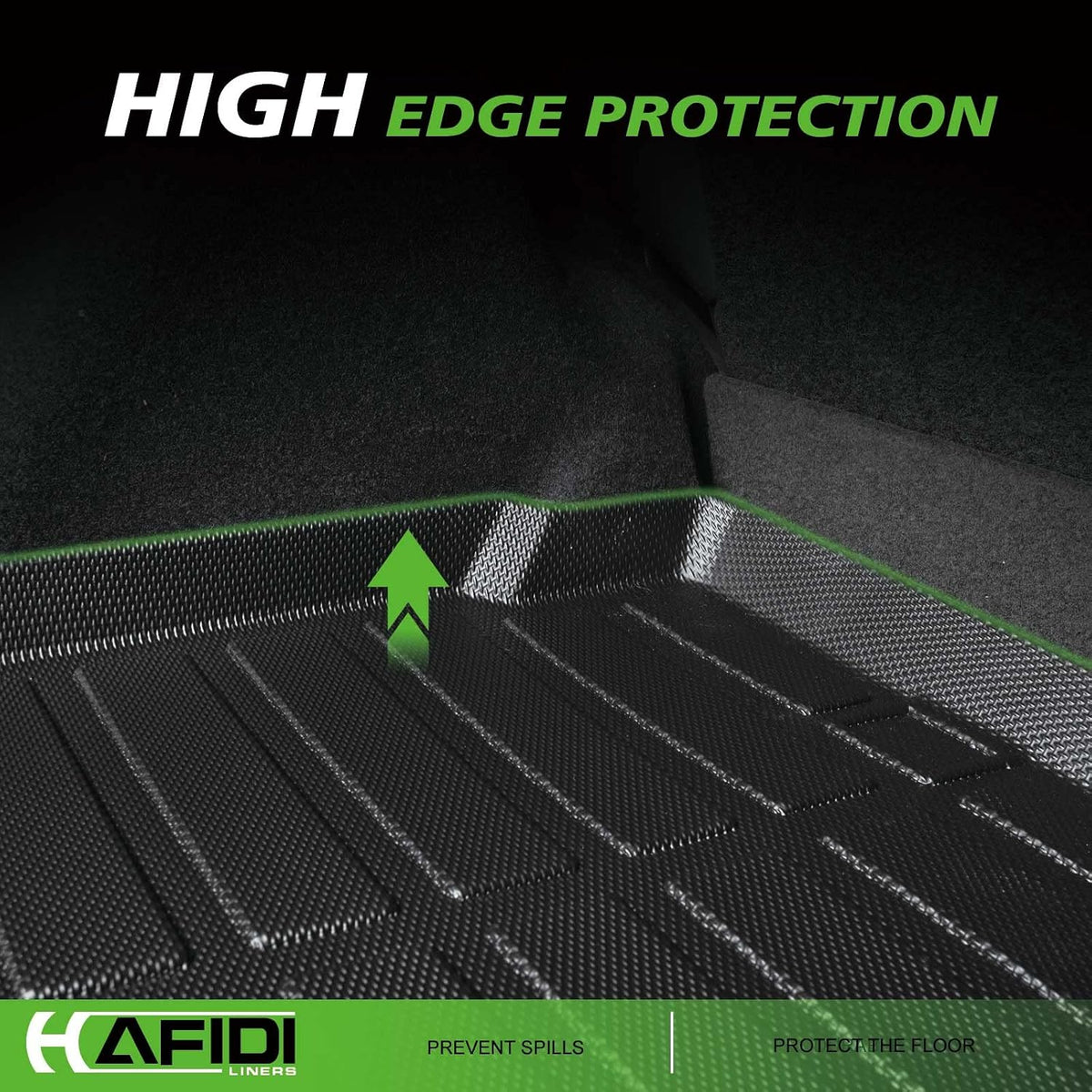 HAFIDI® Floor Mats & Cargo Liner Set Fit for 2023-2027 Kia NIRO & NIRO Hybrid (Not for NIRO EV &NIRO PHEV) All Weather Protection TPE Anti-Slip Floor Liners Custom Accessories -Black