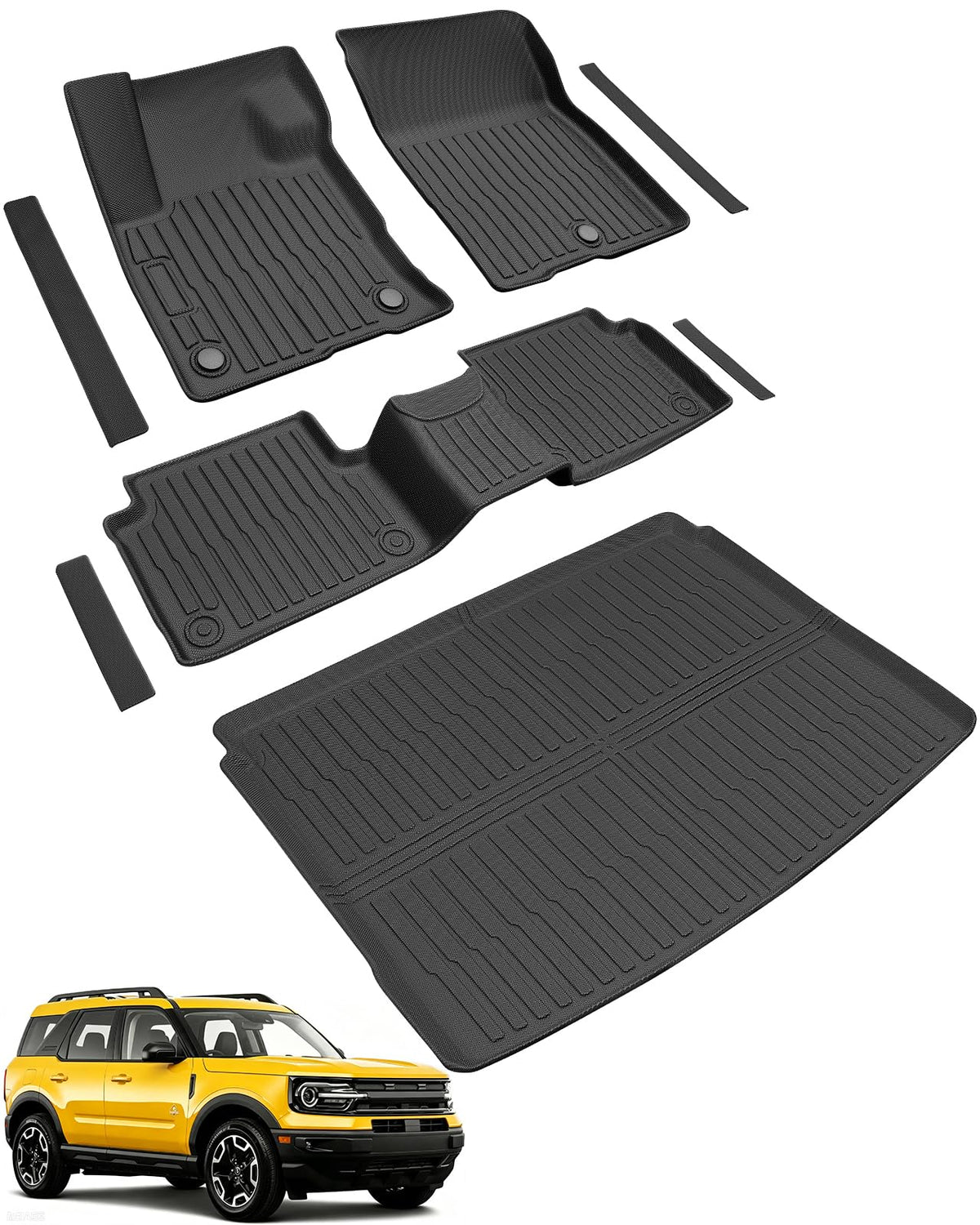Car Floor Mats for Chevy Equinox for GMC Terrain 2018-2024