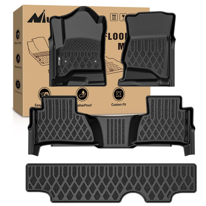 Nilight TPE Floor Mats for Chevy Silverado GMC Sierra Extended Cab