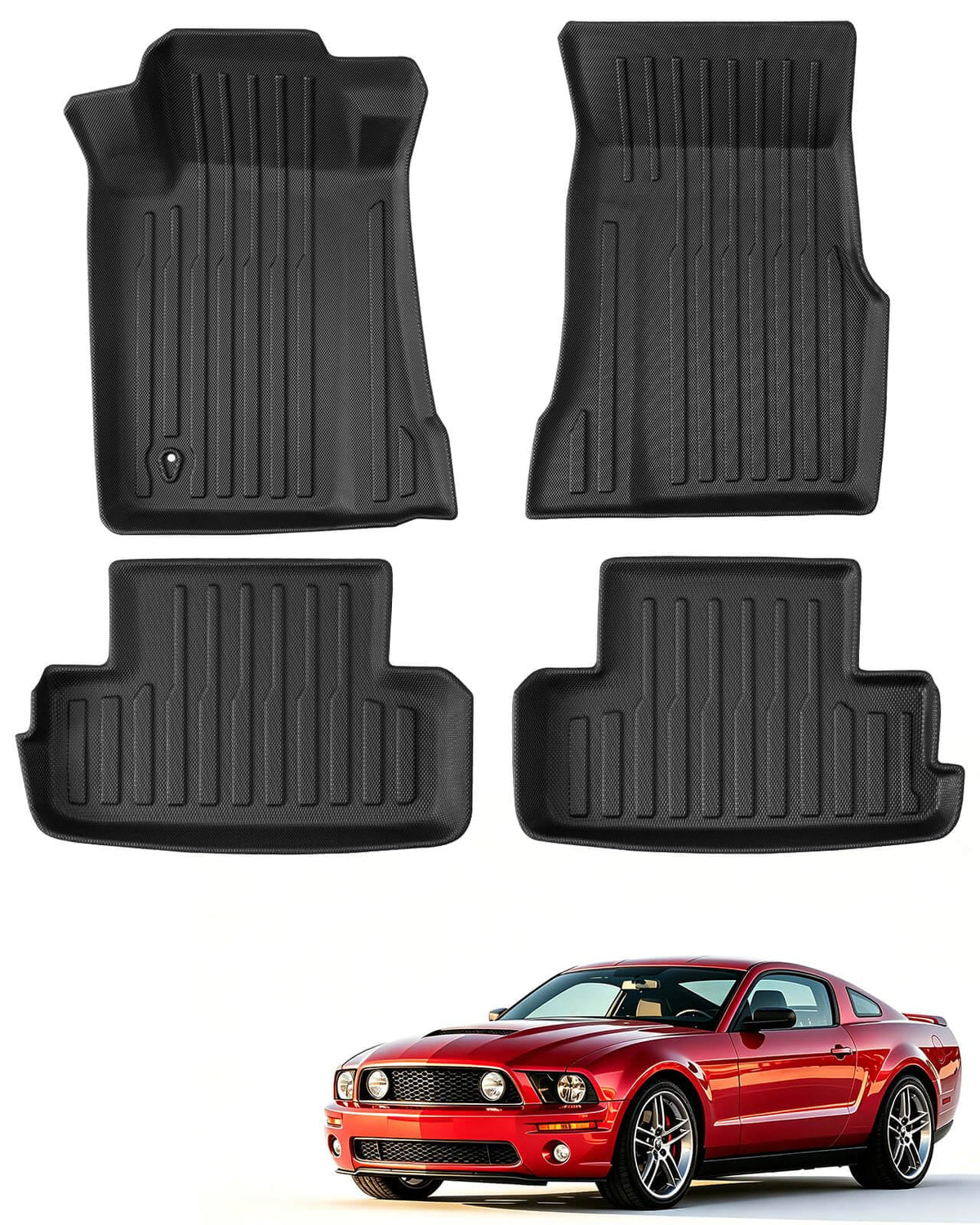 for Toyota Sienna 2013-2020 Floor Mats Cargo Liner Trunk Mat (8 Seater)