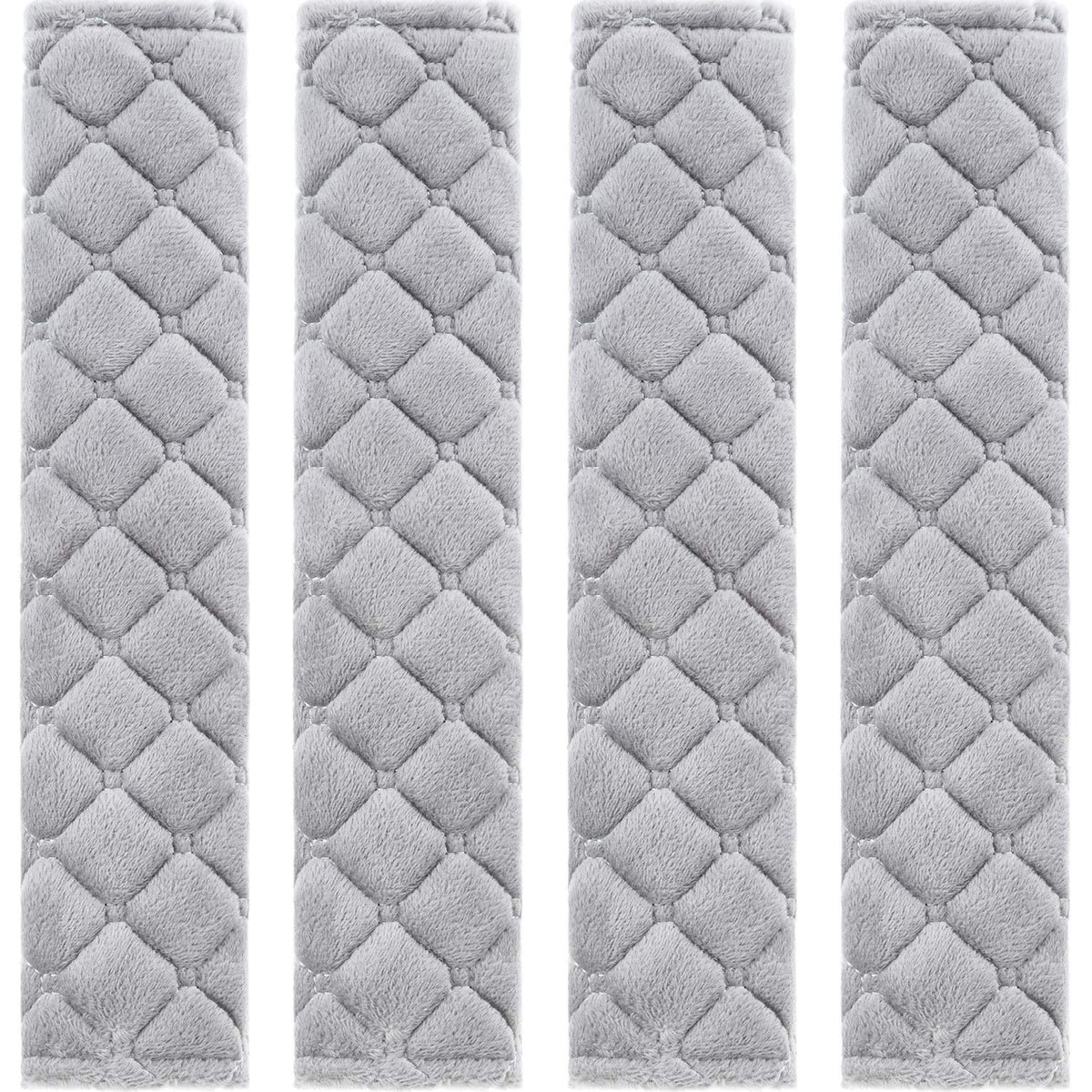Tatuo 4 Pack Seat Belt Cover Extra Long Soft Pad for Car,15.8 Inch,Black