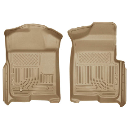 Husky Liners Weatherbeater Floor Mats | Fits 2009 - 2014 Ford F-150 SuperCrew Cab w/out Manual Shifter (Footwell Coverage) | Front & 2nd Row, 3-pc Black - 98331