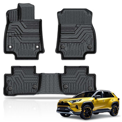 KUST Custom Fit Floor Mats for 2019-2025 2026 Nissan Altima Accessories All Weather Floor Mat Carpet Liners Front Rear 2 Row Seat Black Liner TPE