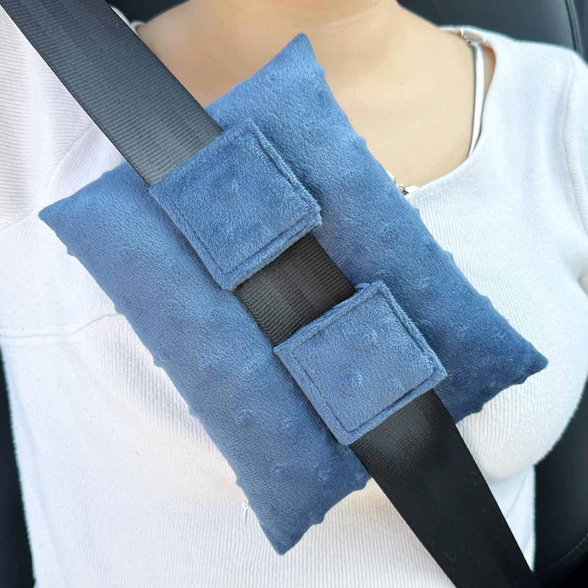 Port Pillows Chemo Port Pillow for Seatbelt Chest Protector Chemo Patients Pacemaker Heart Surgery Recovery Support Cushion Gifts Women Minky Dot Light Gray