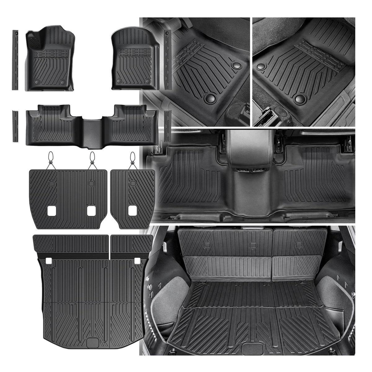 Floor Mats for Dodge Durango 2016-2026 7 Seats w/Bench Seats