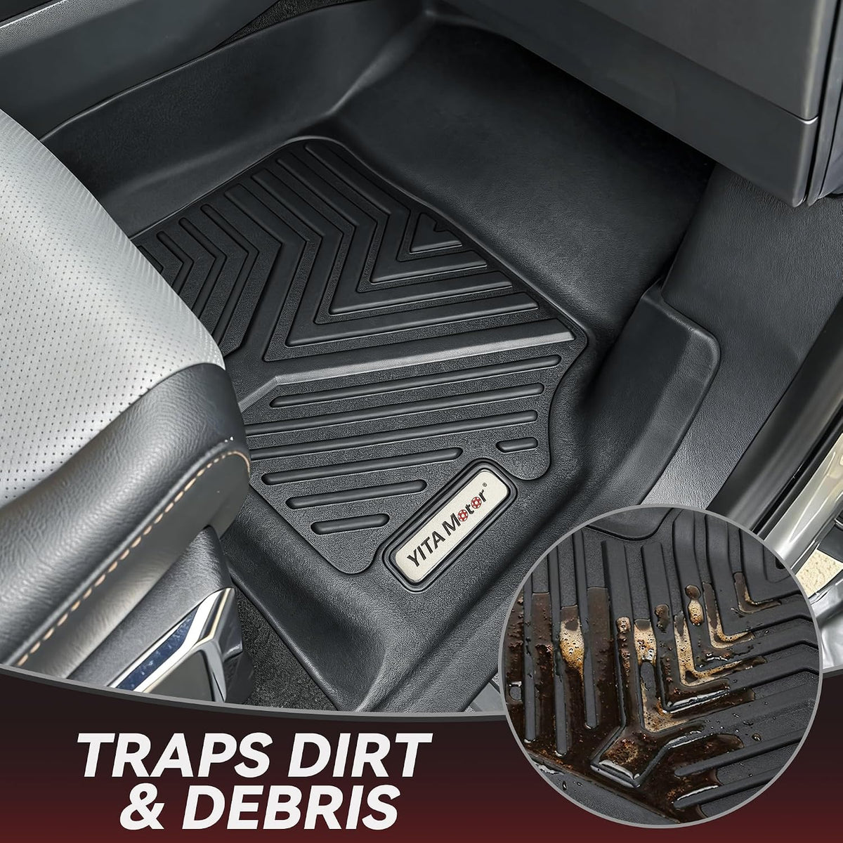 YITAMOTOR Floor Mats Fit 2022-2026 Honda Civic Sedan Gasoline & Hybrid