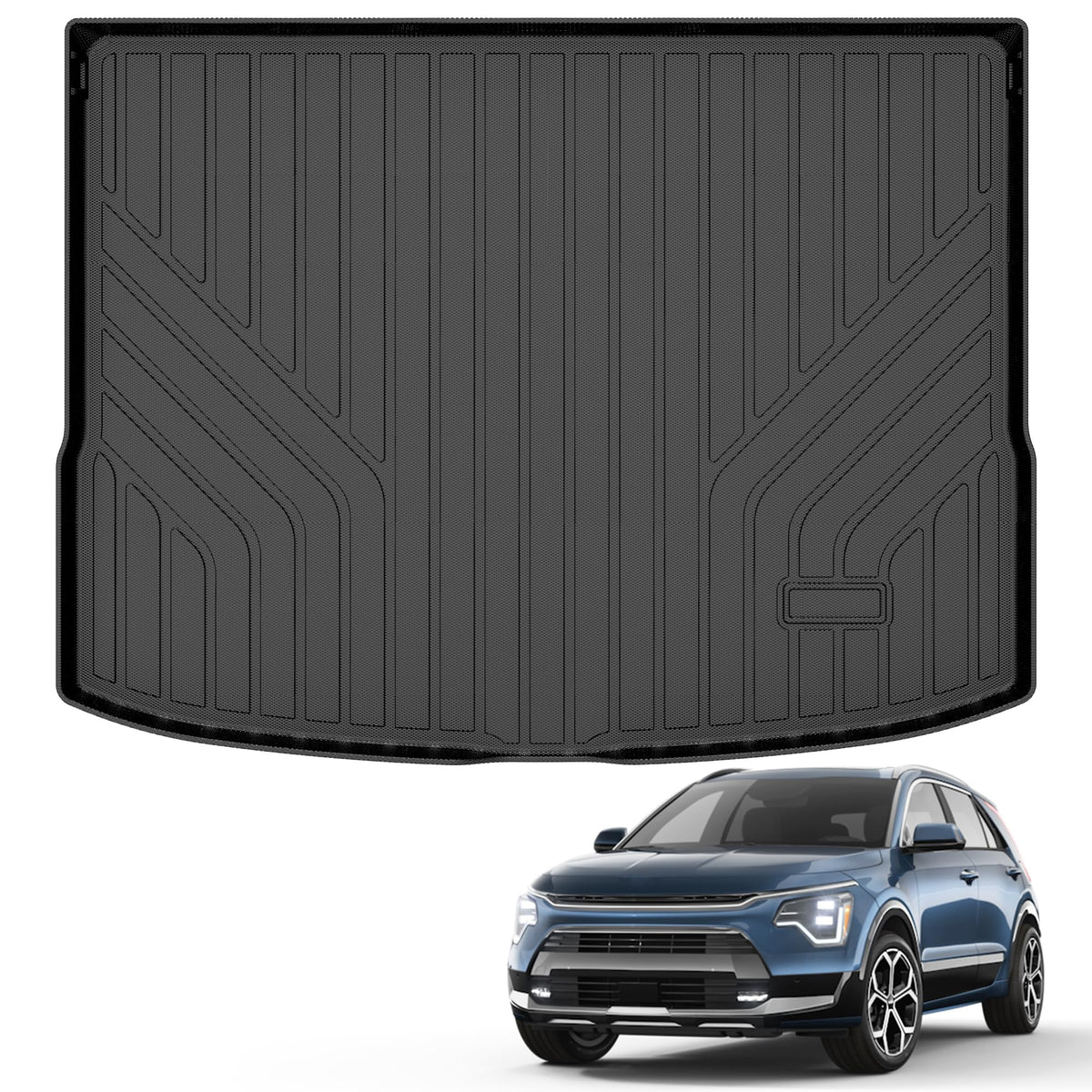 AUXKO Floor Mats Cargo Mat Backrest Mat for 2027 Kia Telluride Hybrid