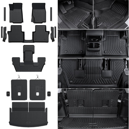 Floor Mats for Volkswagen Atlas 2018-2026 7 Seats Bench Seating