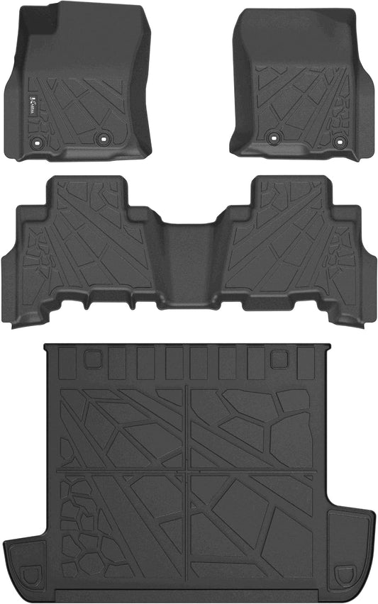 KARPAL Floor Mats for 2013-2024 Toyota 4Runner 5-Seat(W/o Sliding Tray)
