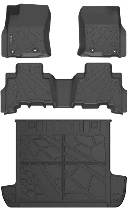 KARPAL Floor Mats for 2013-2024 Toyota 4Runner 5-Seat(W/o Sliding Tray)