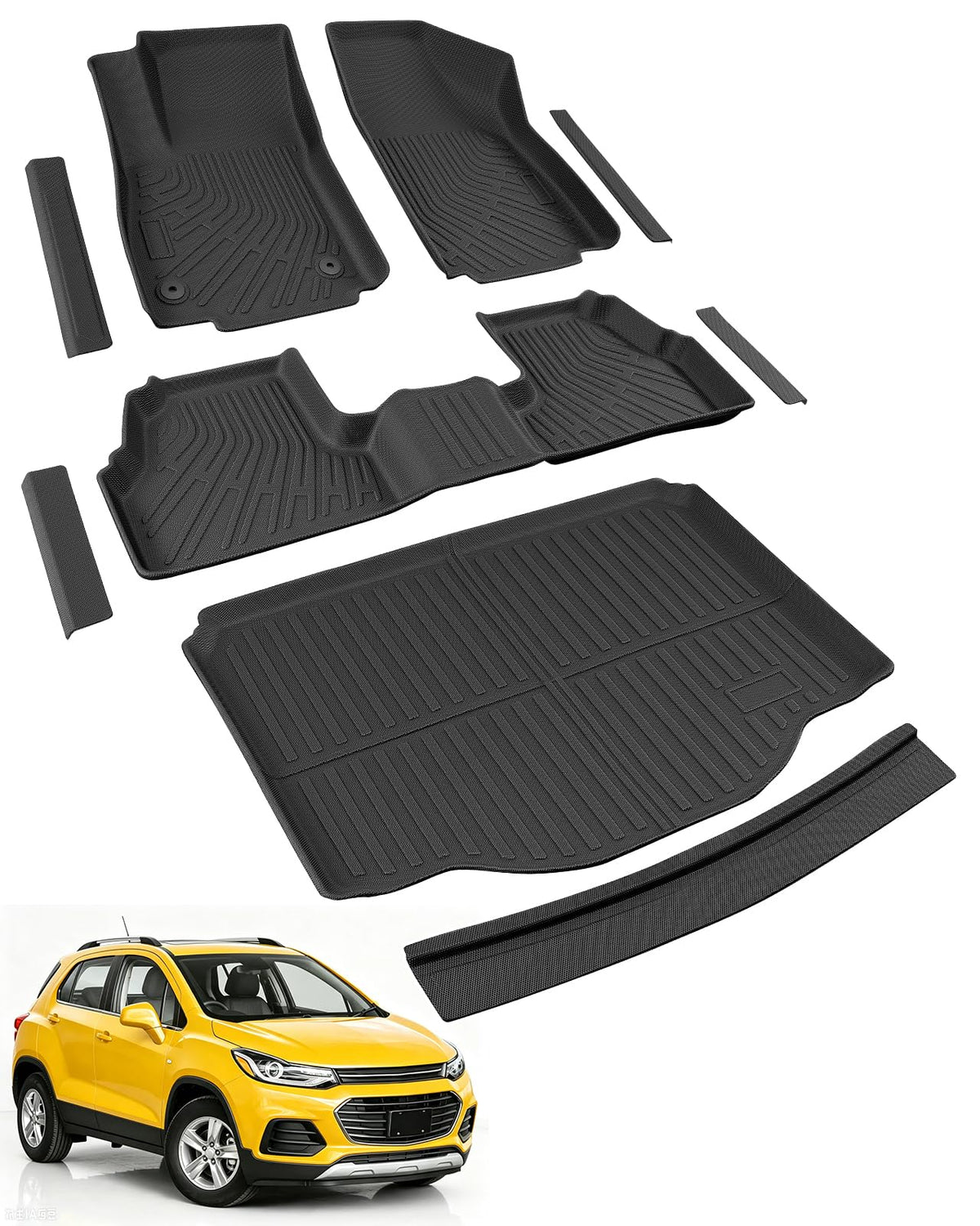 Car Floor Mats for Chevy Equinox for GMC Terrain 2018-2024