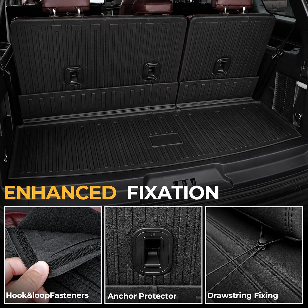 Floor Mats for 2018-2024 Ford Expedition 7-Seat Accessories