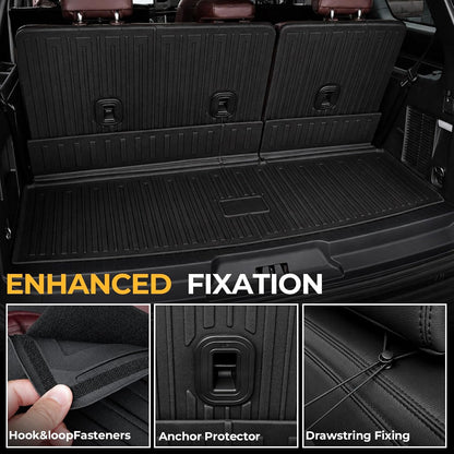 Floor Mats for 2018-2024 Ford Expedition 7-Seat Accessories