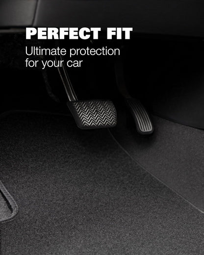 Floor Mats for Toyota Corolla 2014 2015 2016 2017 2018 2019 - Custom 3D Fit - 1st and 2nd Row Set - Rubber Anti-Slip Backing - Heavy Duty 22oz Carpet Mat - All Weather Car Liner Floormats
