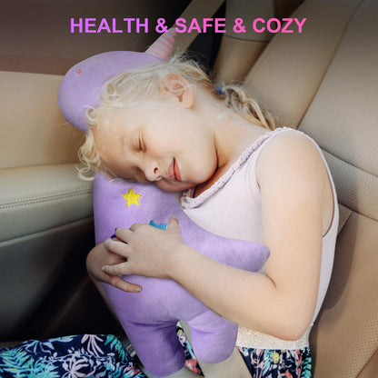 Unicorn Seat Belt Pillow Kids Unicorn Seat Belt Cover, Car Pillow for Kids