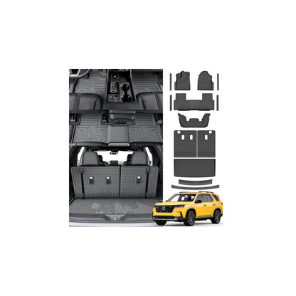 KUST Custom Fit Floor Mats for 2019-2025 2026 Nissan Altima Accessories All Weather Floor Mat Carpet Liners Front Rear 2 Row Seat Black Liner TPE