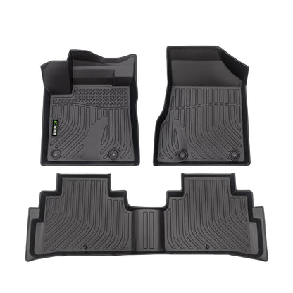 Floor Mats Custom for Toyota Corolla 2009-2013 All Weather Protection TPE Heavy Duty Non-Slip Automotive Floor Liners Fits Front& 2nd Row Full Set Accessories, Black
