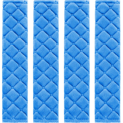 Tatuo 4 Pack Seat Belt Cover Extra Long Soft Pad for Car,15.8 Inch,Black