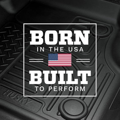 Husky Liners Weatherbeater Floor Mats | Fits 2009 - 2014 Ford F-150 SuperCrew Cab w/out Manual Shifter (Footwell Coverage) | Front & 2nd Row, 3-pc Black - 98331