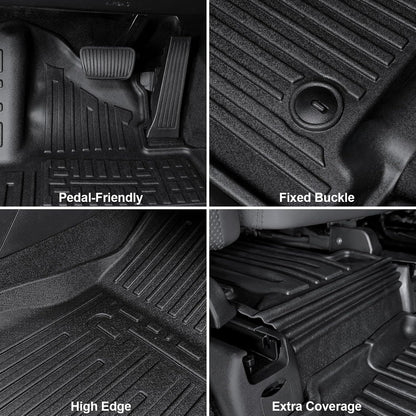 Floor Mats for 2024-2027 Hyundai Santa Fe 6/7-Seat Accessories