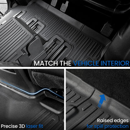 Floor Mats for Ford Expedition Max 2018-2024 8 Seats w/Cargo Mat