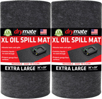 Drymate XL Oil Spill Mat, Premium Absorbent Oil Pads, USA Made, 36"x59"
