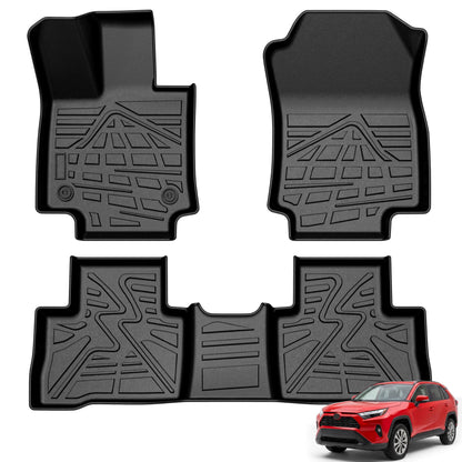 KARPAL Floor Mats for 2013-2024 Toyota 4Runner 5-Seat(W/o Sliding Tray)